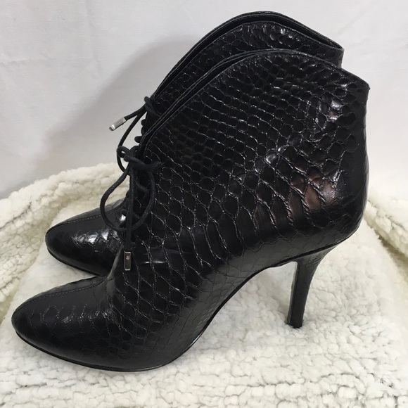 Vince Camuto Shoes - Vince Camuto Black snakeskin ankle boots